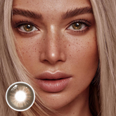 Lentes de contacto de color con prescripción Americano Brown